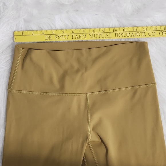 Lululemon Align High Rise Yoga Leggings in Grape Leaf Yellow Size 10 - Picture 7 of 7
